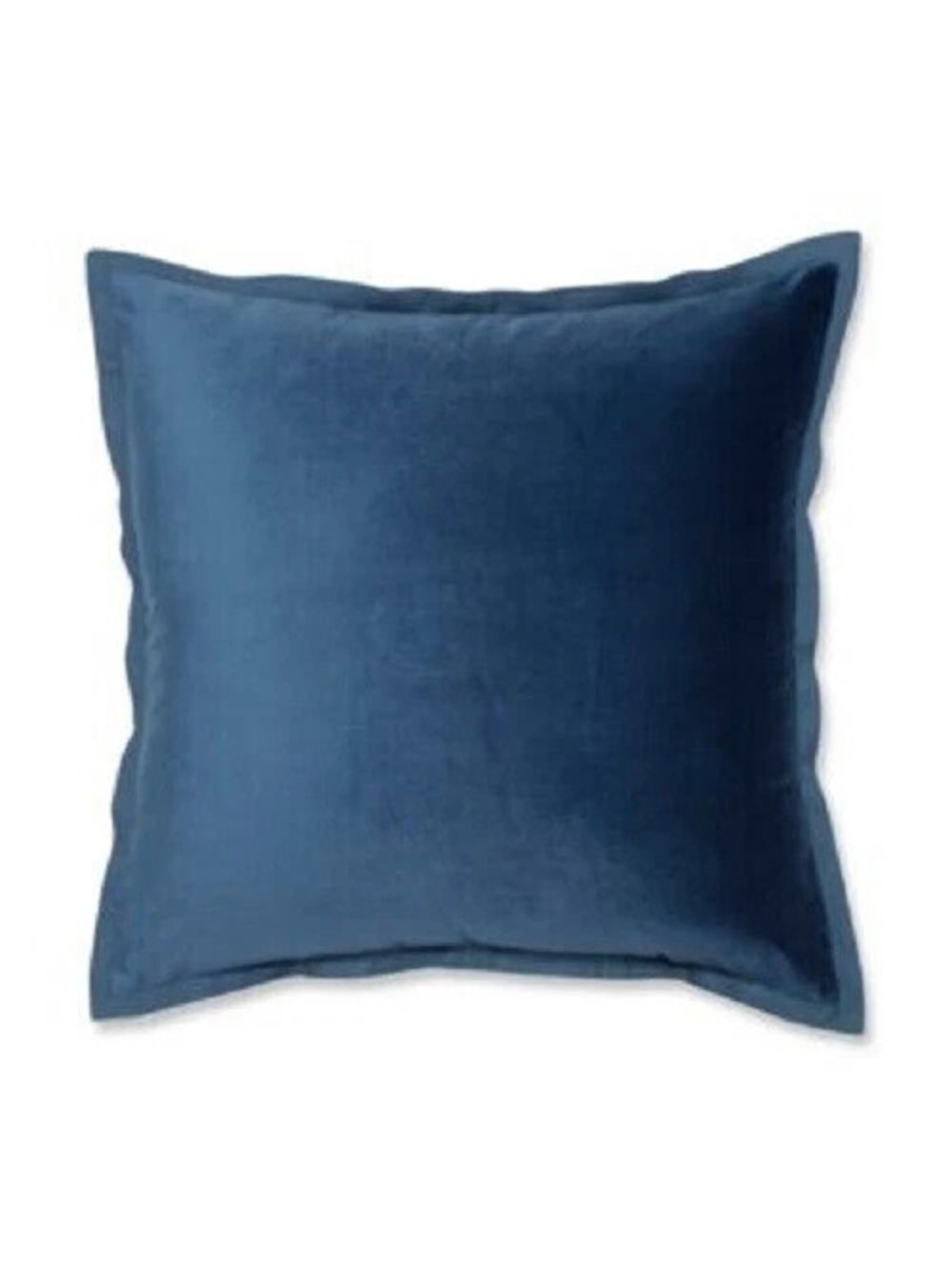Pillow Perfect Square Throw Pillow Velvet Flange D Royal Blue 18" x 18"